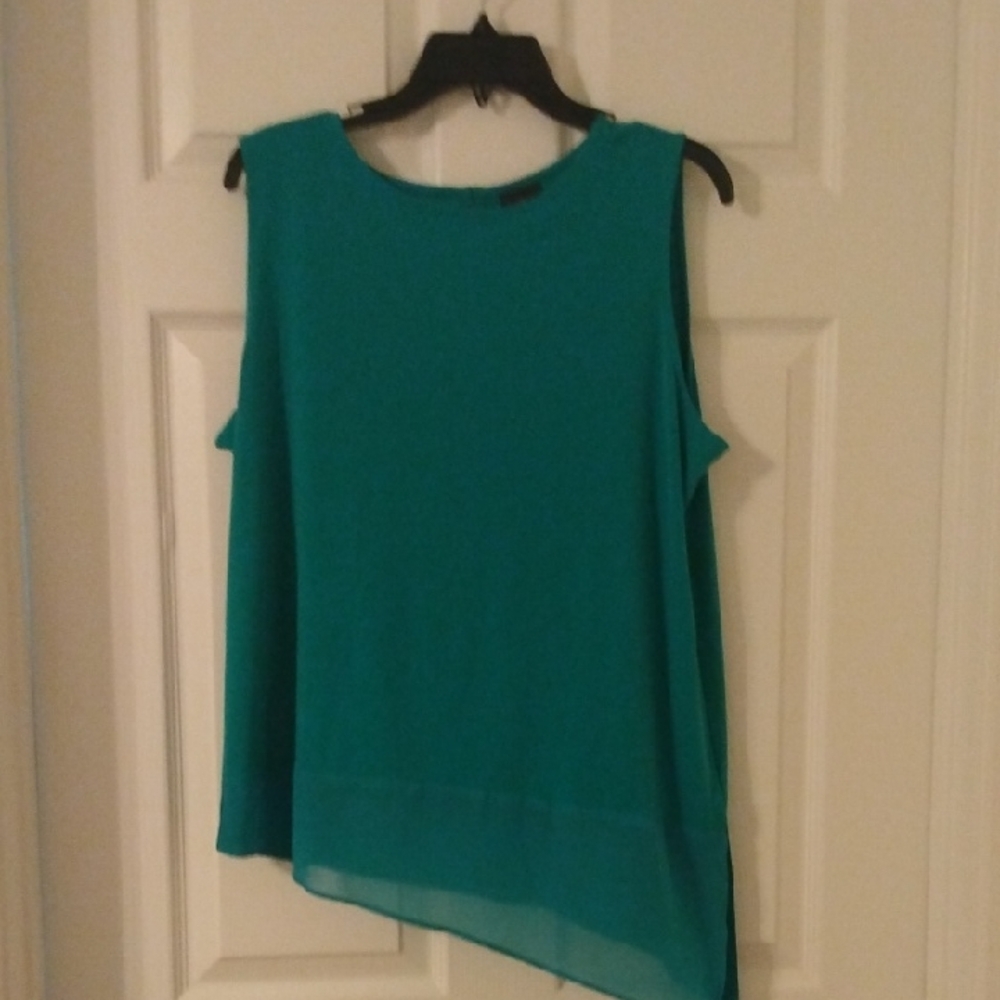Teal Sleeveless Women's Top